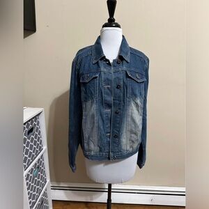 Distressed denim jacket - new, no tags